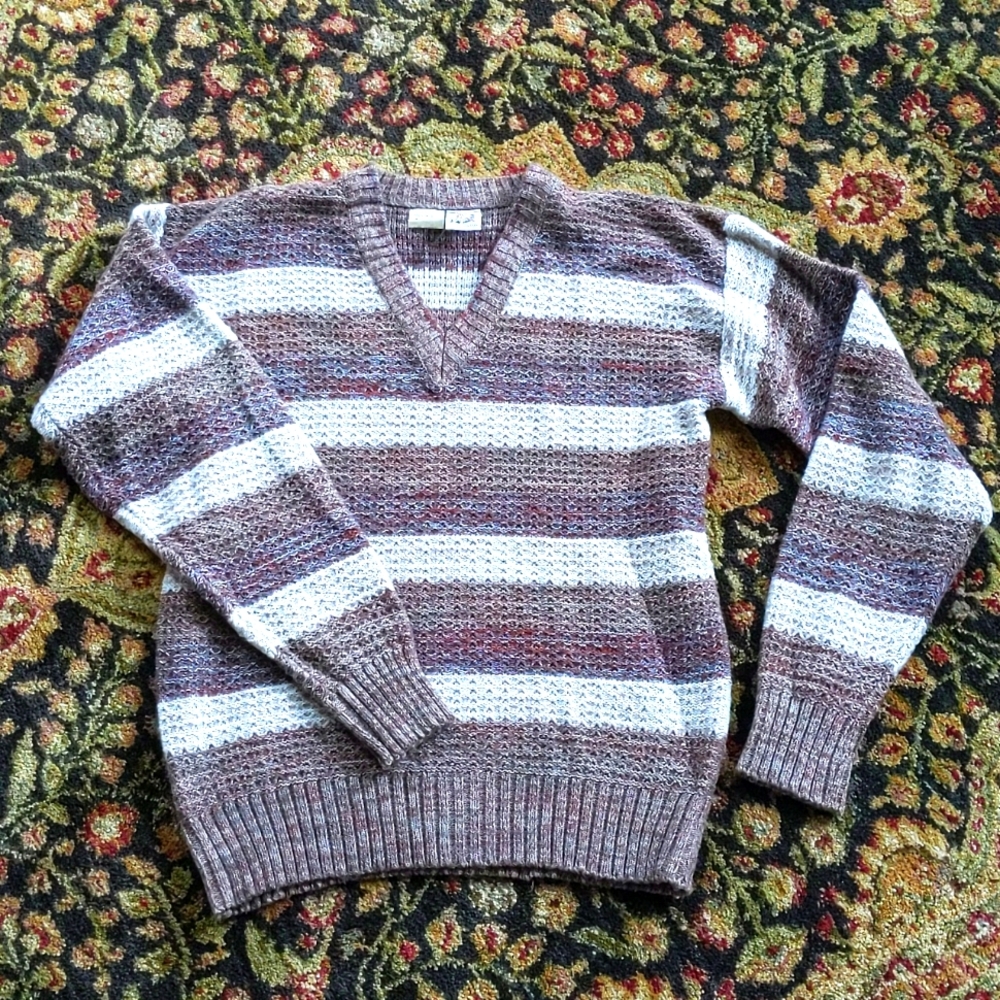 Vintage Kennington California LTD Cozy Knitted V Neck Sweater Size Medium - Picture 1 of 6